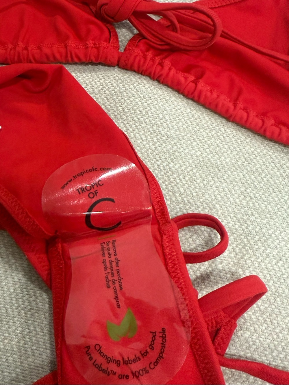 praia bottom & Top set in poppy - Picture 4 of 5